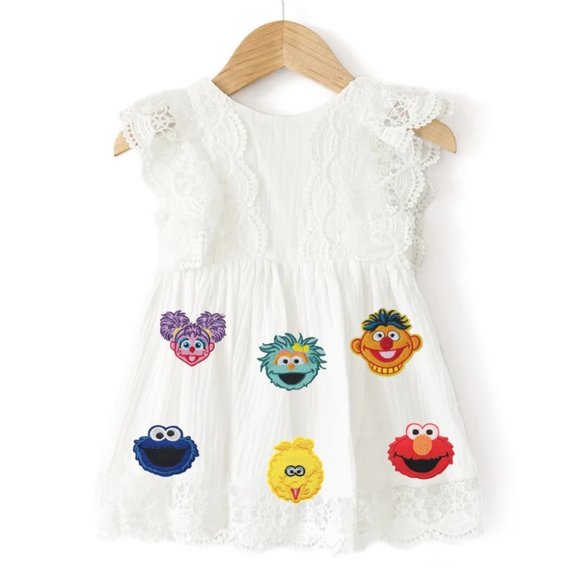 Elmo First Birthday Outfit Dress Clothes Sesame Street Abby Cookie Monster Ernie - Picture 1 of 11